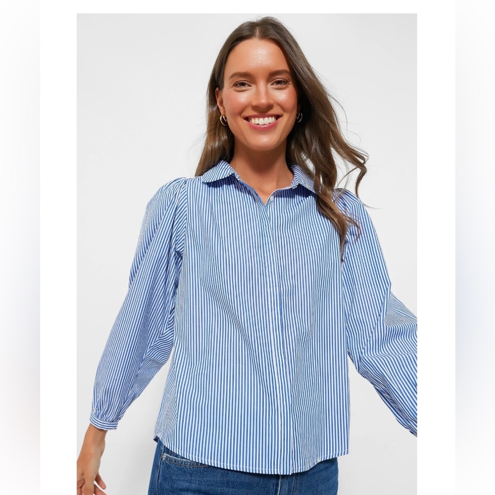 NWT Tuckernuck Blue Stripe Palmer Button Down